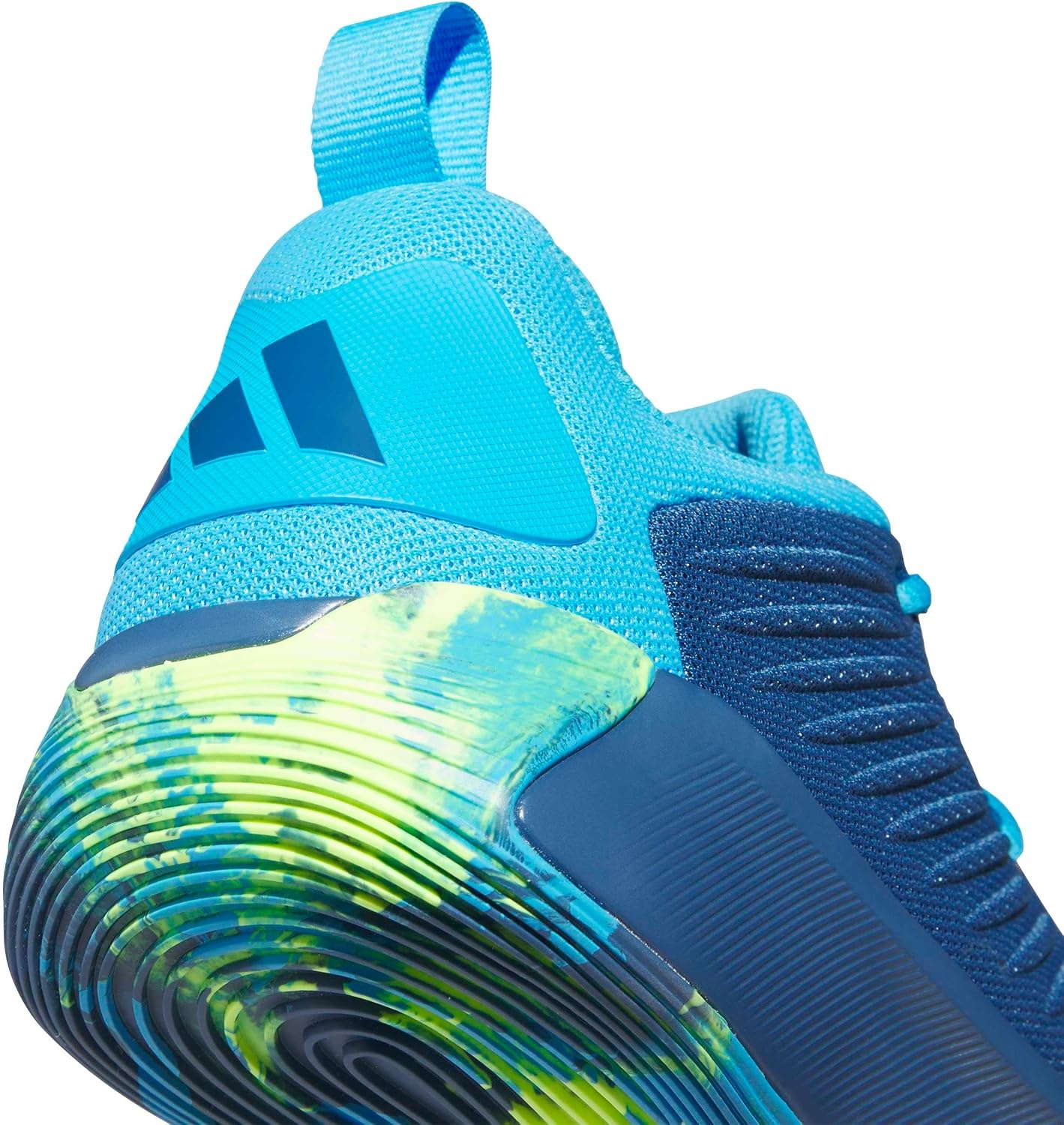 image:imageadidas Mens Initiation Basketball Sneakers Shoes RedDusky PetrolLucid AquamarineLemon