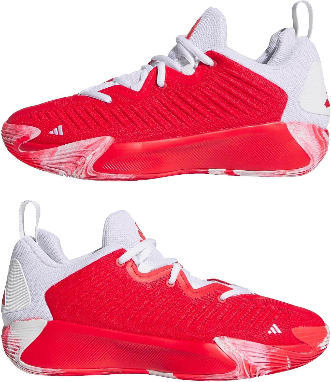 image:imageadidas Mens Initiation Basketball Sneakers Shoes RedPure RubyWhiteLucid Red