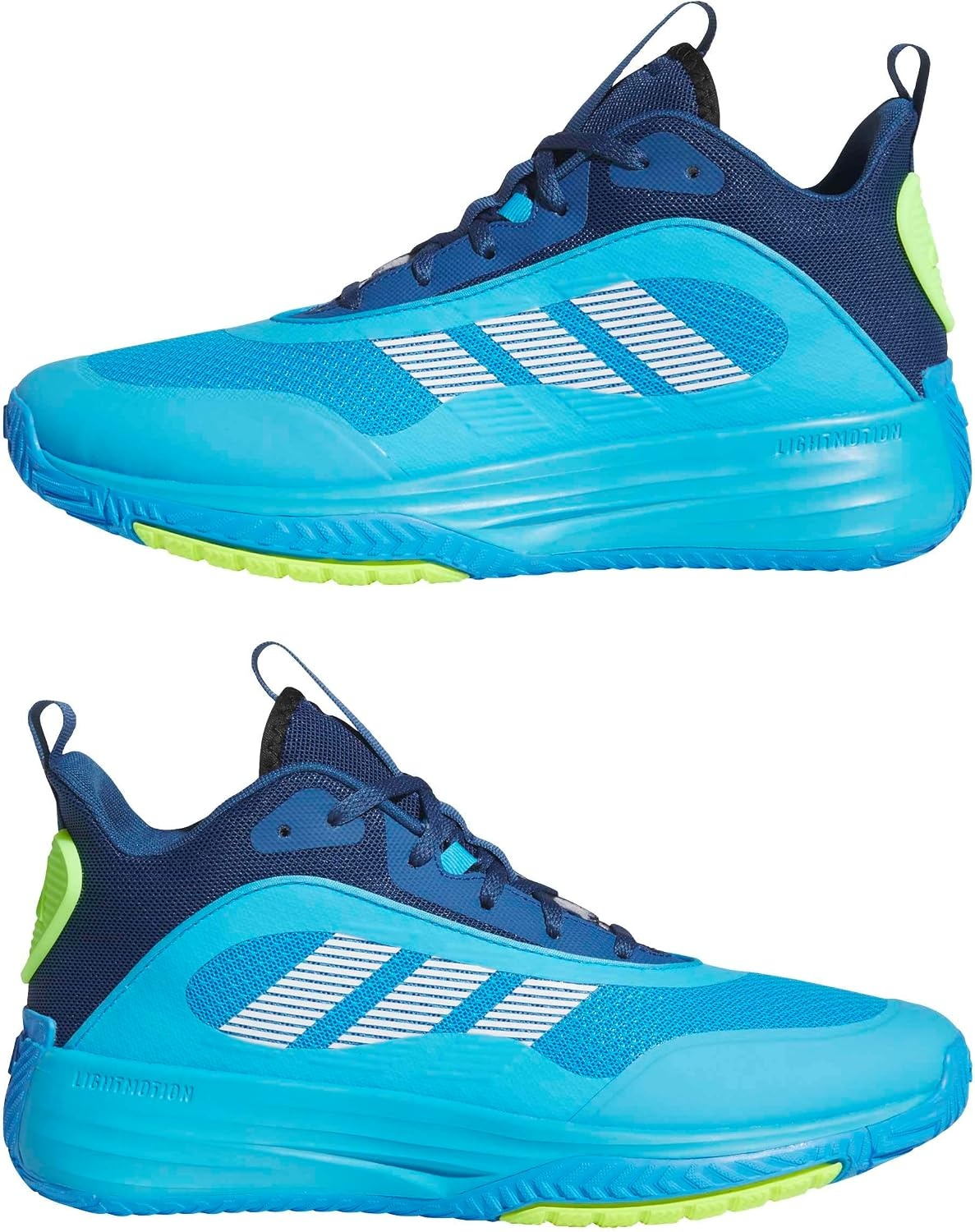 image:imageadidas Mens Own The Game 30 Basketball ShoeLucid AquamarineWhiteDusky Petrol