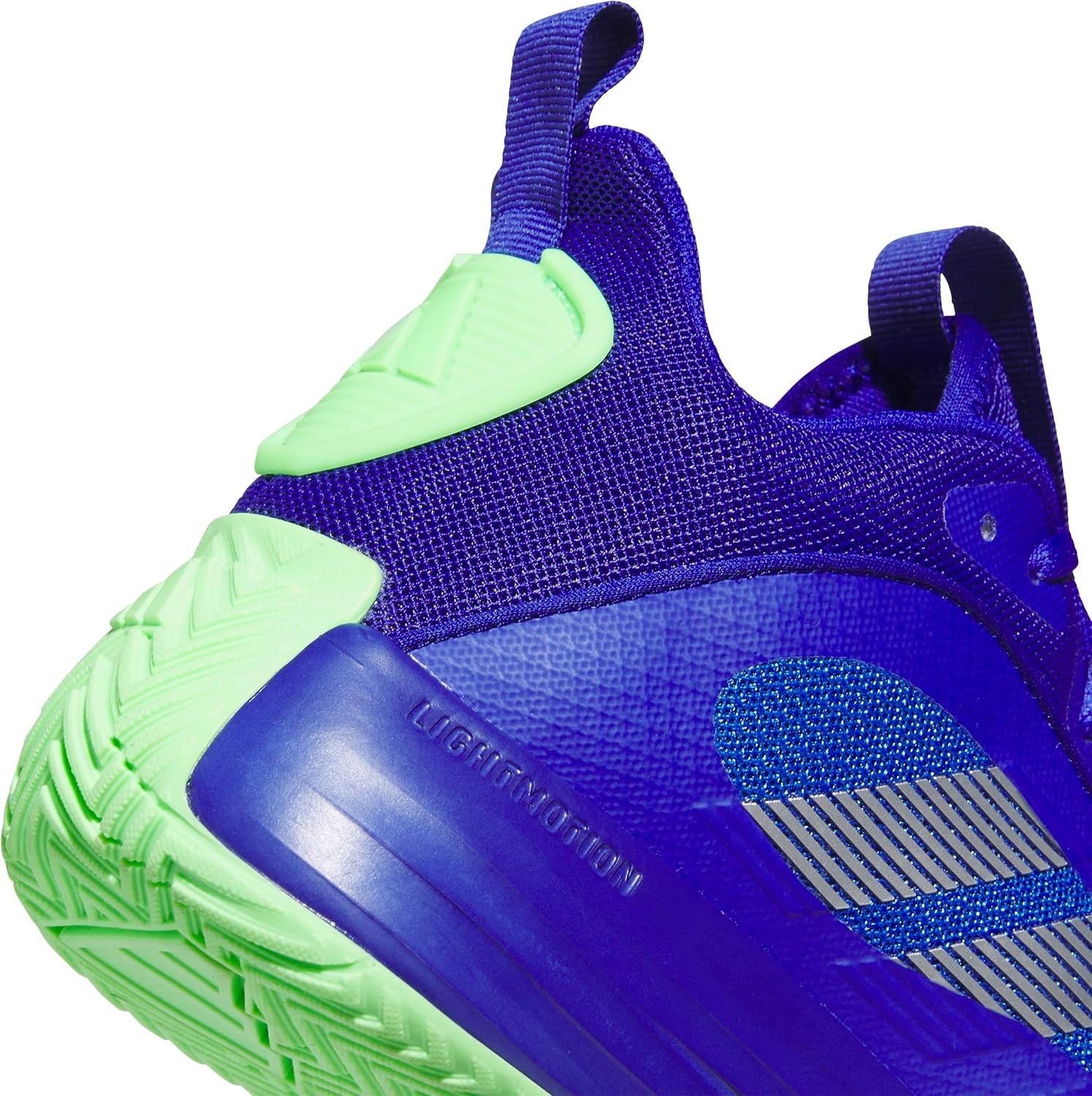 image:imageadidas Mens Own The Game 30 Basketball ShoeLucid BlueSilver MetallicLime Burst