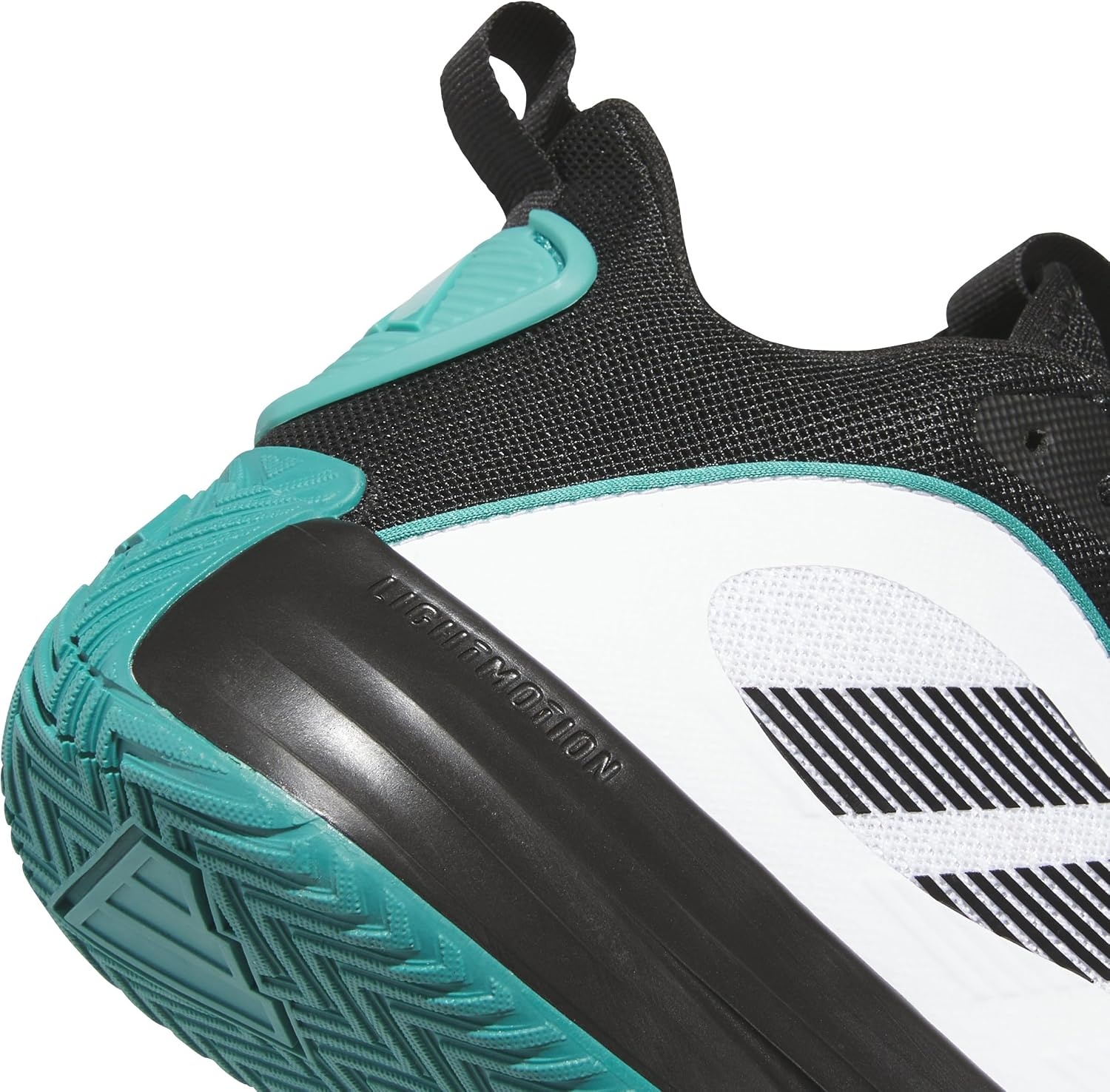 image:imageadidas Mens Own The Game 30 Basketball ShoeWhiteBlackPure Teal