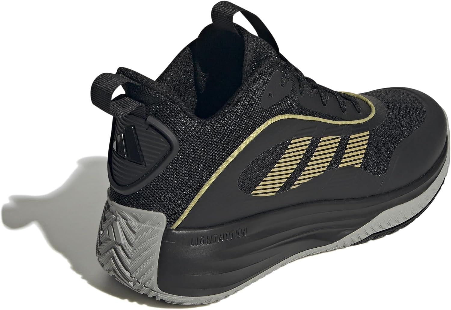 image:imageadidas Mens Own the Game 30 BasketballBlackGold MetallicSolid Grey