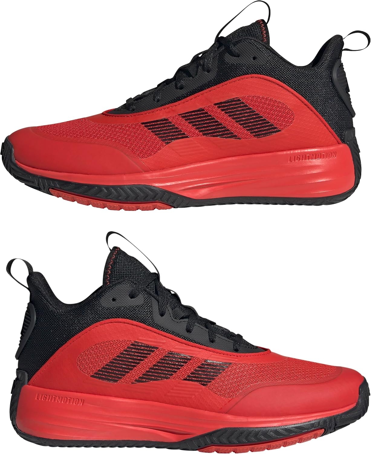 image:imageadidas Mens Own the Game 30 BasketballBlackRedRed