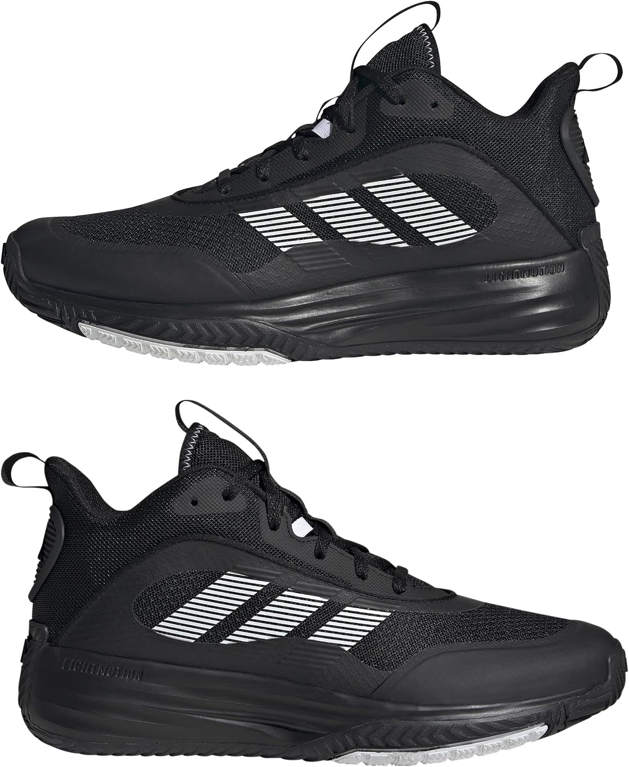 image:imageadidas Mens Own the Game 30 BasketballBlackWhiteBlack