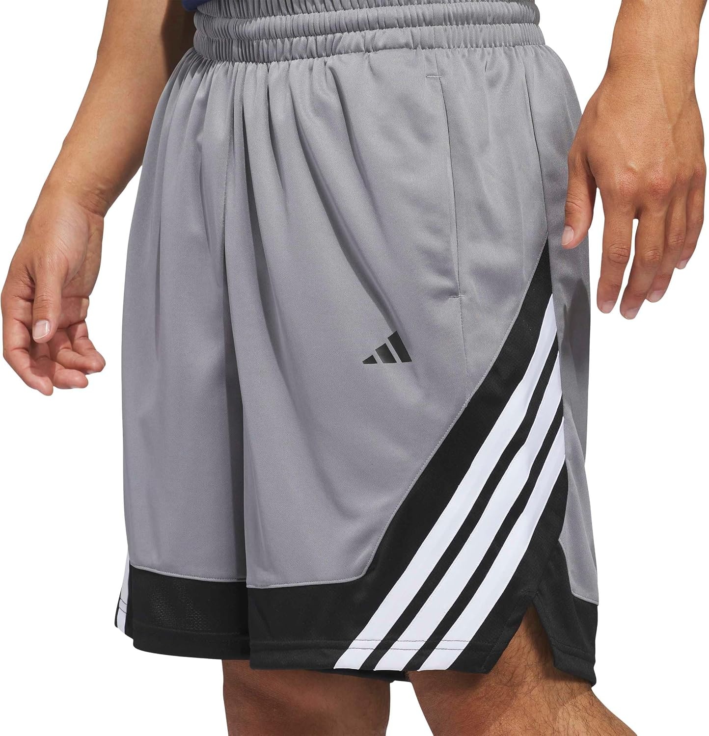 image:imageadidas Mens Pro Motion Basketball ShortsGreyBlack