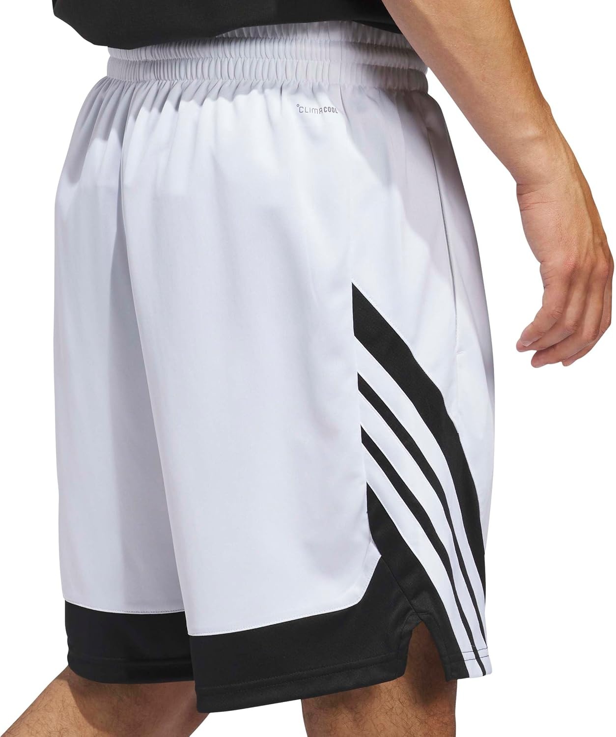 image:imageadidas Mens Pro Motion Basketball ShortsWhiteBlack