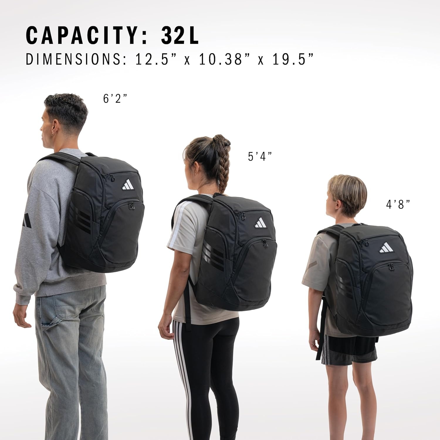 image:imageadidas Select Basketball Backpack 32L Padded Laptop Sleeve Multiple Organizer Pockets WaterBottle Pockets Durable Build School Gym amp Travel ReadyBlackPure Teal Green