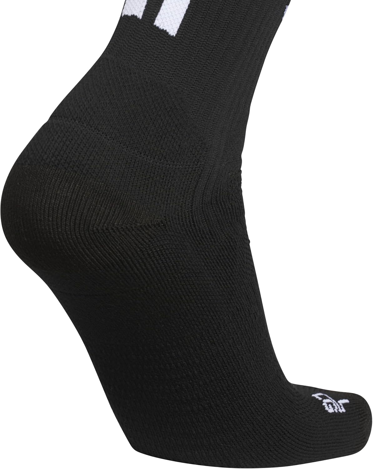 image:imageadidas Select Basketball Socks 1 Pair Unisex 1Pack Cushioned Impact Zones 360Ankle Protection BlisterReducing Build Game amp Practice ReadyBlackWhite2Crew