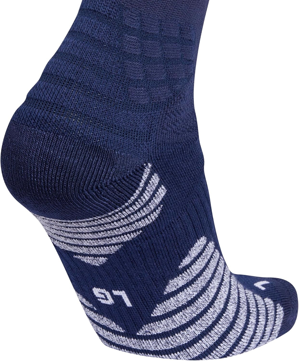 image:imageadidas Select Basketball Socks 1 Pair Unisex 1Pack Cushioned Impact Zones 360Ankle Protection BlisterReducing Build Game amp Practice ReadyTeam Navy BlueWhite1Crew