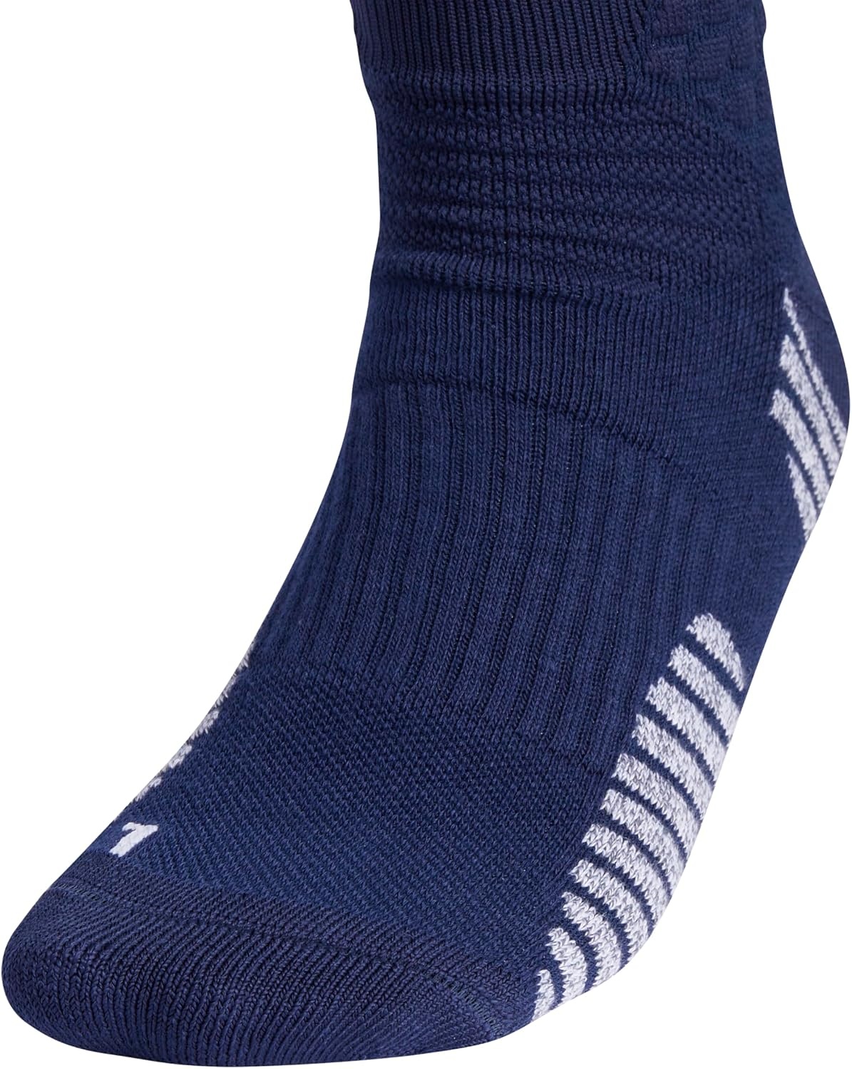 image:imageadidas Select Basketball Socks 1 Pair Unisex 1Pack Cushioned Impact Zones 360Ankle Protection BlisterReducing Build Game amp Practice ReadyTeam Navy BlueWhite1Crew