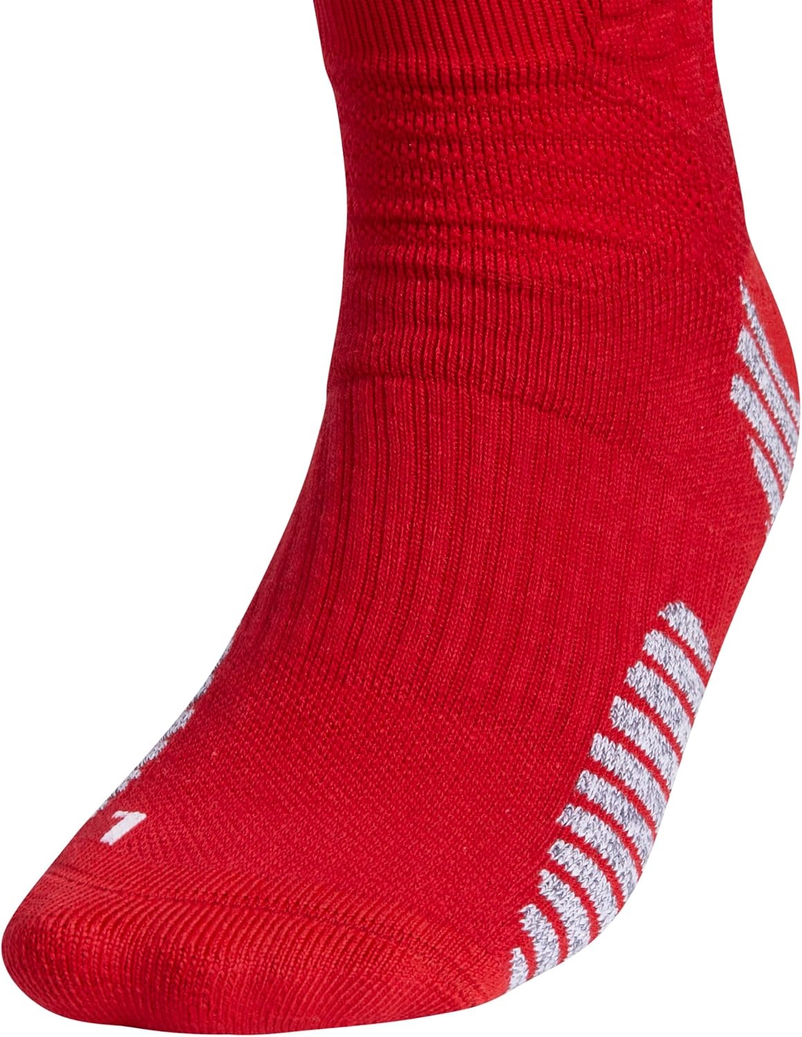 image:imageadidas Select Basketball Socks 1 Pair Unisex 1Pack Cushioned Impact Zones 360Ankle Protection BlisterReducing Build Game amp Practice ReadyTeam Power RedWhite1Crew