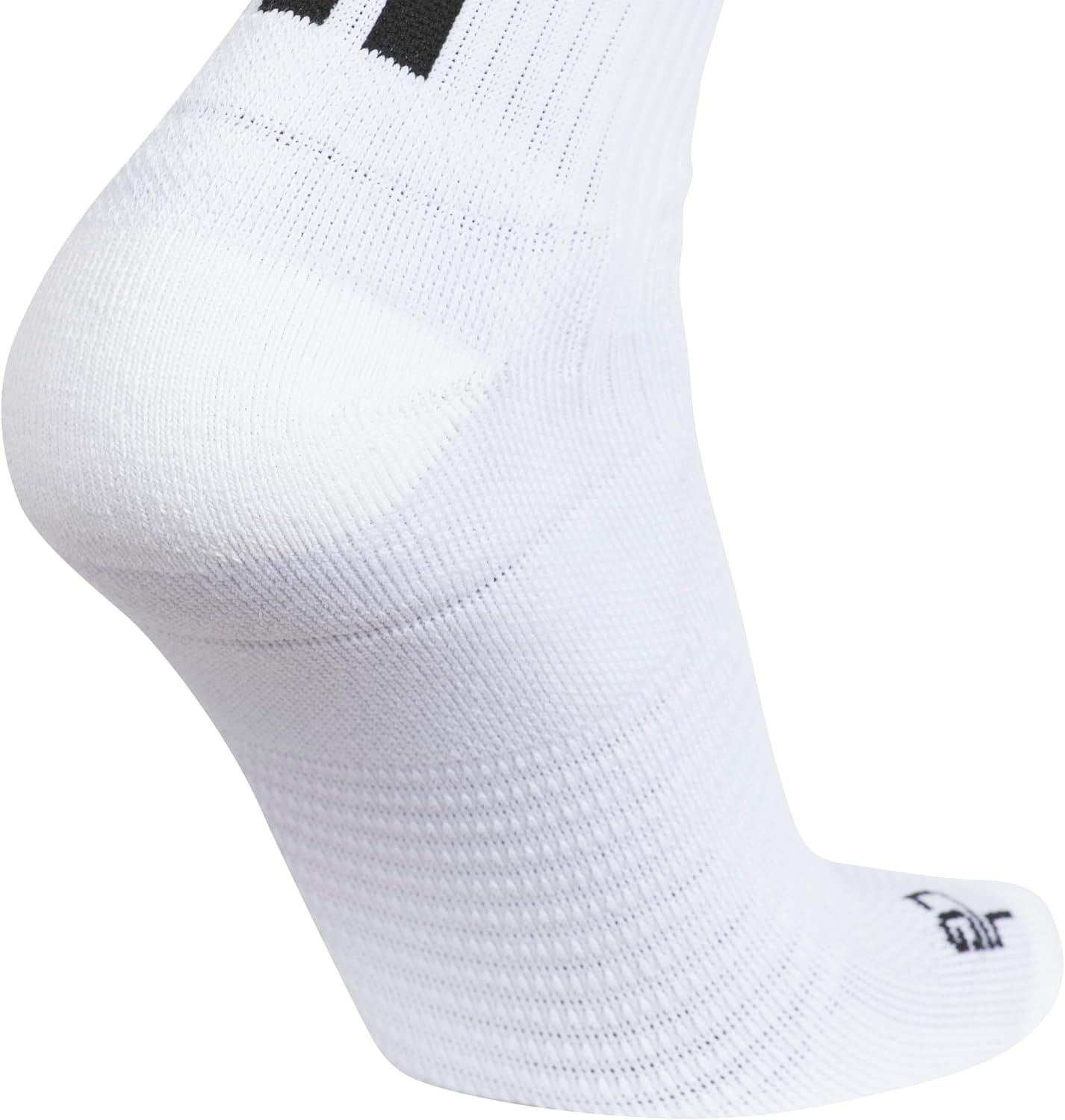 image:imageadidas Select Basketball Socks 1 Pair Unisex 1Pack Cushioned Impact Zones 360Ankle Protection BlisterReducing Build Game amp Practice ReadyWhiteBlack2Quarter
