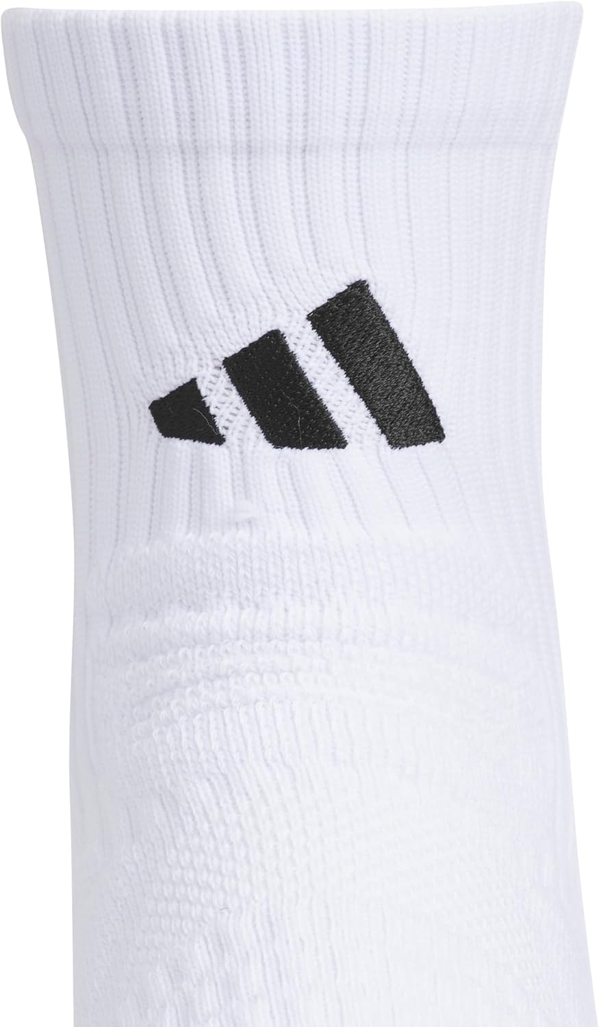 image:imageadidas Select Basketball Socks 1 Pair Unisex 1Pack Cushioned Impact Zones 360Ankle Protection BlisterReducing Build Game amp Practice ReadyWhiteBlack2Quarter
