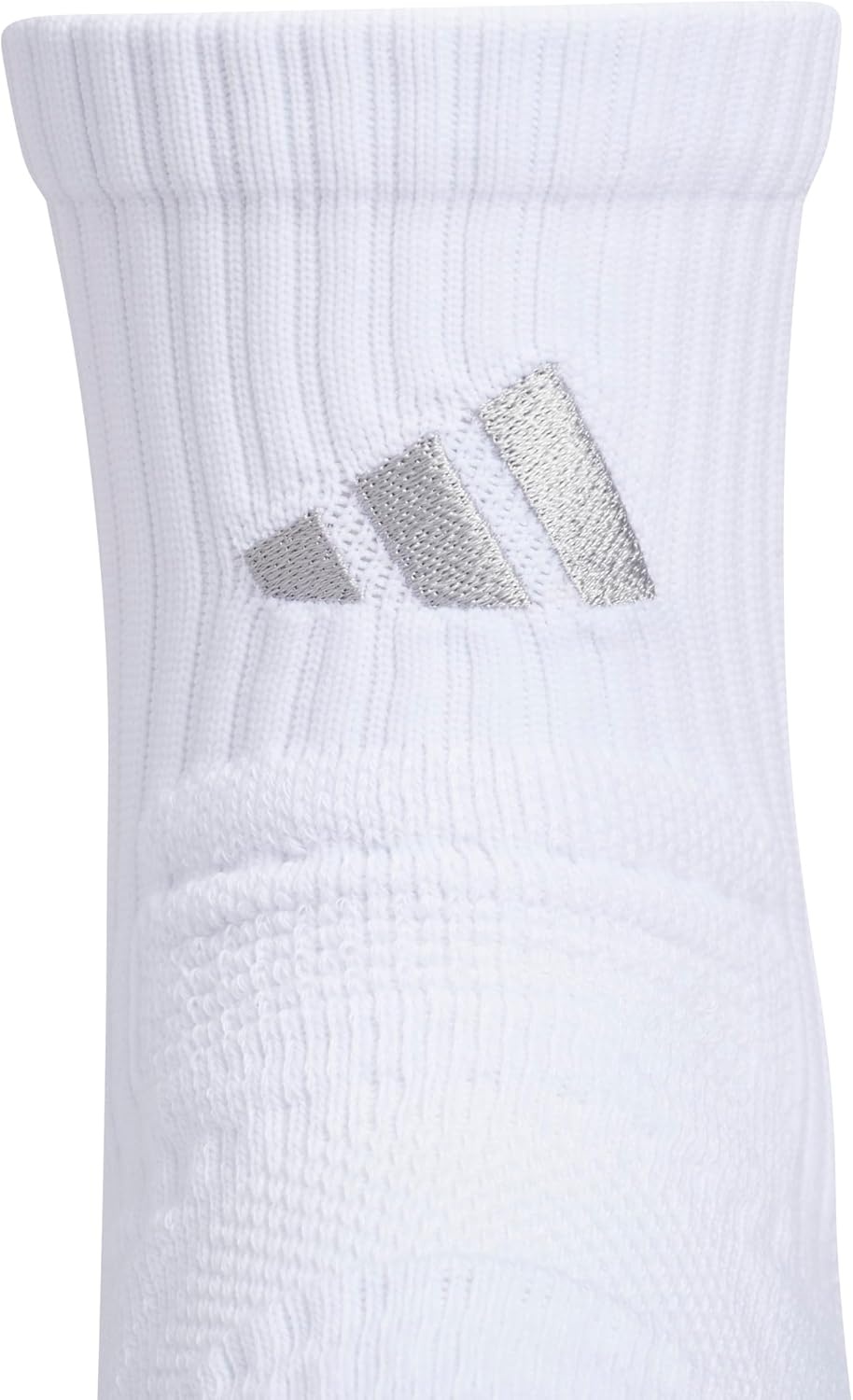 image:imageadidas Select Basketball Socks 1 Pair Unisex 1Pack Cushioned Impact Zones 360Ankle Protection BlisterReducing Build Game amp Practice ReadyWhiteClear Onix Grey2Quarter
