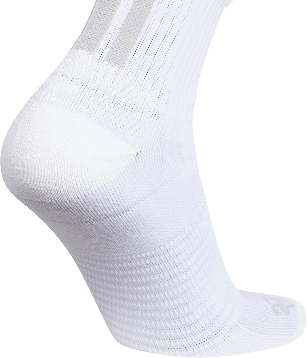 image:imageadidas Select Basketball Socks 1 Pair Unisex 1Pack Cushioned Impact Zones 360Ankle Protection BlisterReducing Build Game amp Practice ReadyWhiteClear Onix Grey2Quarter