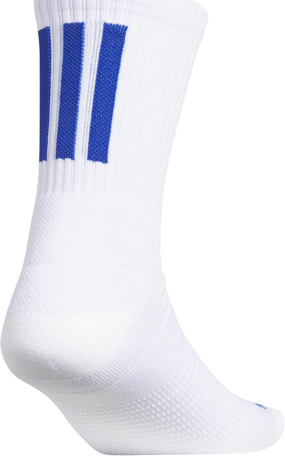 image:imageadidas Select Basketball Socks 1 Pair Unisex 1Pack Cushioned Impact Zones 360Ankle Protection BlisterReducing Build Game amp Practice ReadyWhiteTeam Royal Blue2Crew