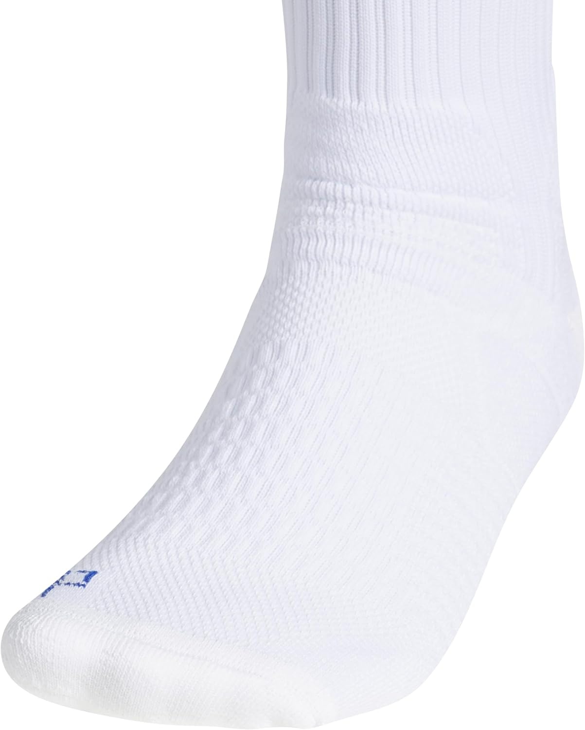 image:imageadidas Select Basketball Socks 1 Pair Unisex 1Pack Cushioned Impact Zones 360Ankle Protection BlisterReducing Build Game amp Practice ReadyWhiteTeam Royal Blue2Crew