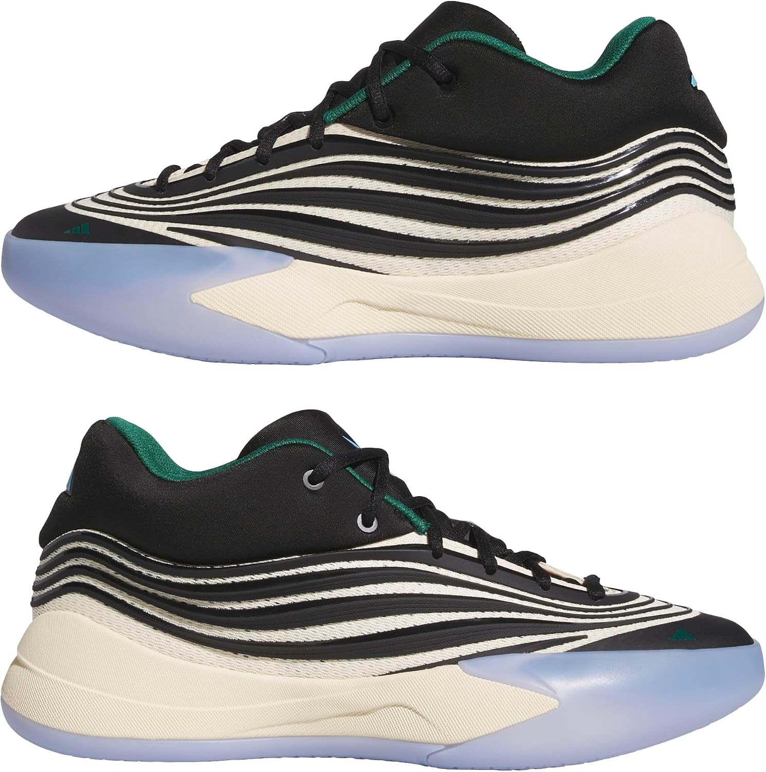 image:imageadidas UnisexAdult Dame X Basketball ShoeBlackWarm VanillaBlue Burst