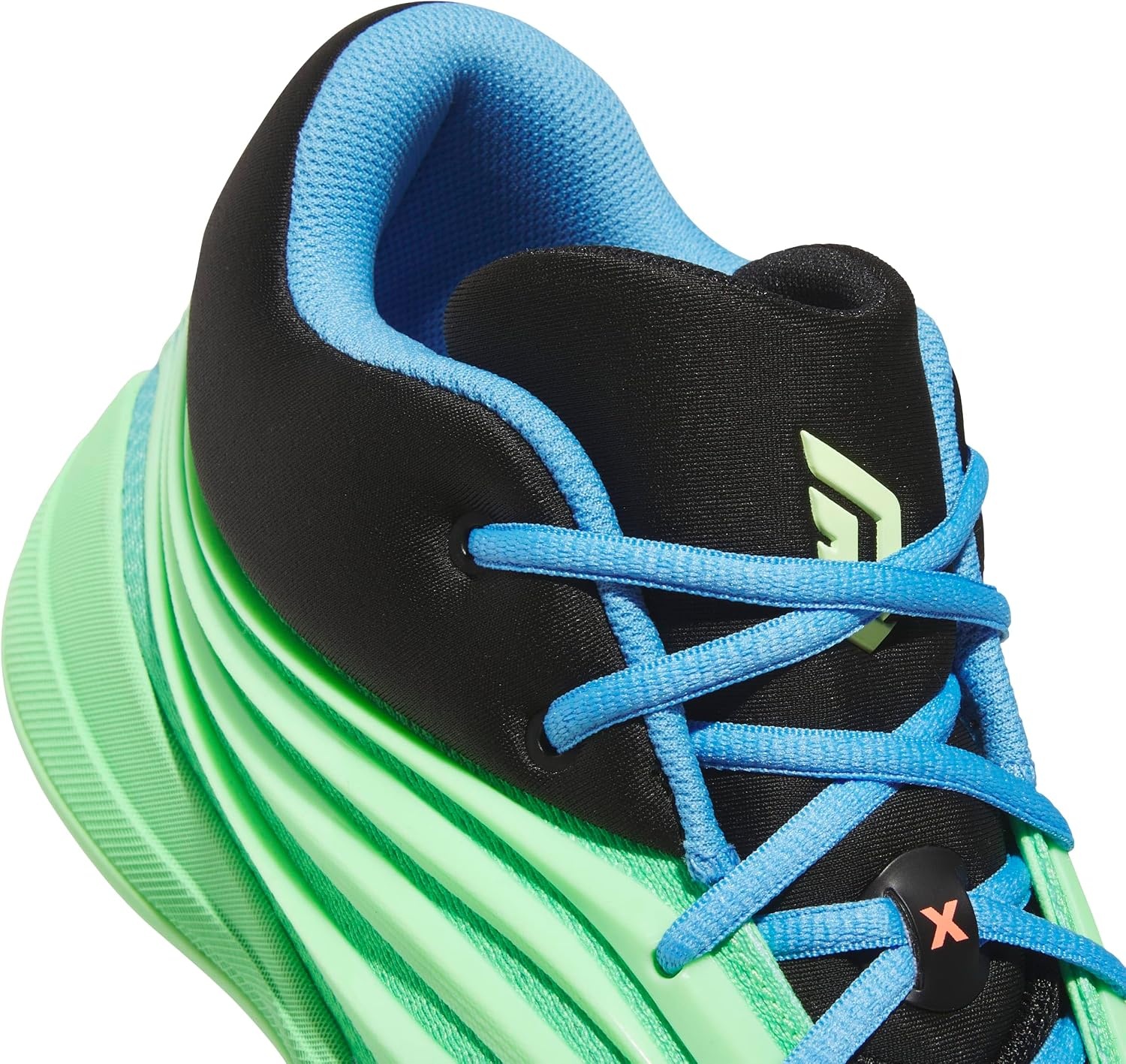 image:imageadidas UnisexAdult Dame X Basketball ShoeLime BurstSignal CoralBlue Burst
