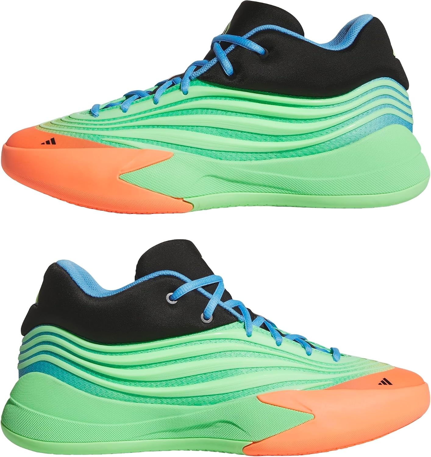 image:imageadidas UnisexAdult Dame X Basketball ShoeLime BurstSignal CoralBlue Burst