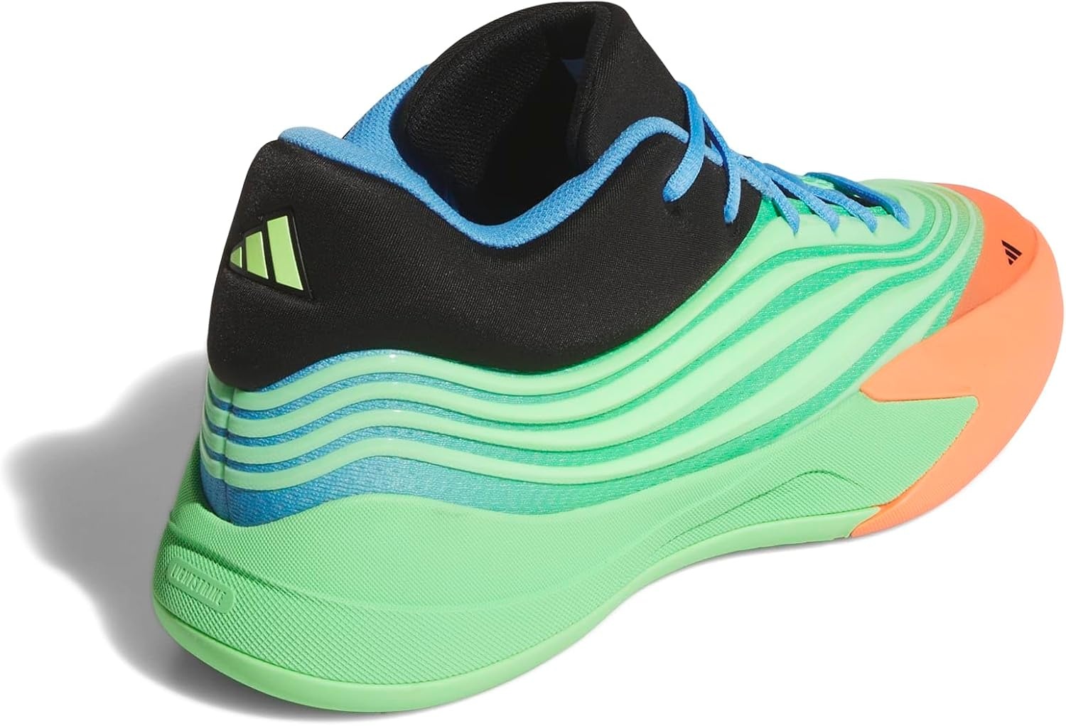 image:imageadidas UnisexAdult Dame X Basketball ShoeLime BurstSignal CoralBlue Burst