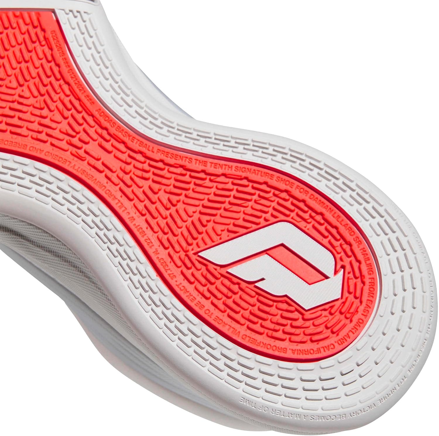 image:imageadidas UnisexAdult Dame X Basketball ShoeSilver MetallicGreyLucid Red