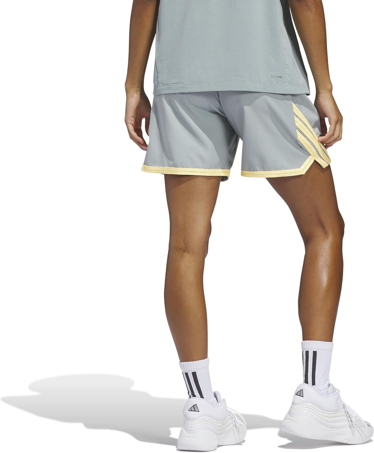 image:imageadidas Womens Crazy Lite Shorts Basketball Casual Bottoms Casual BlackWonder SageIce Tangerine
