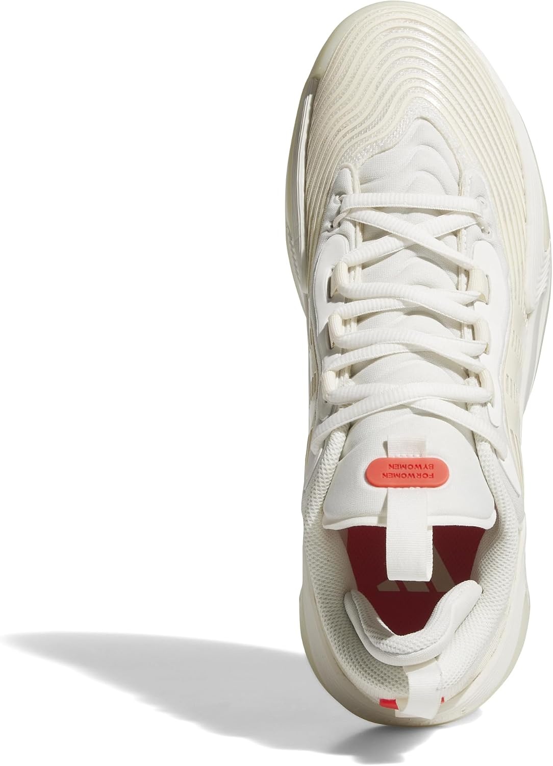 image:imageadidas Womens Exhibit Select 20 Pro Basketball ShoesCream WhiteCream WhiteLucid Red