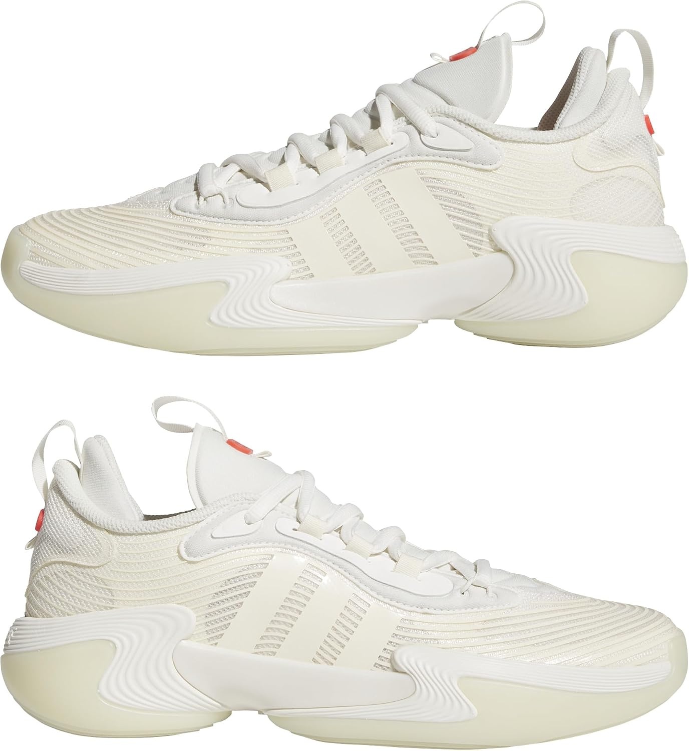 image:imageadidas Womens Exhibit Select 20 Pro Basketball ShoesCream WhiteCream WhiteLucid Red