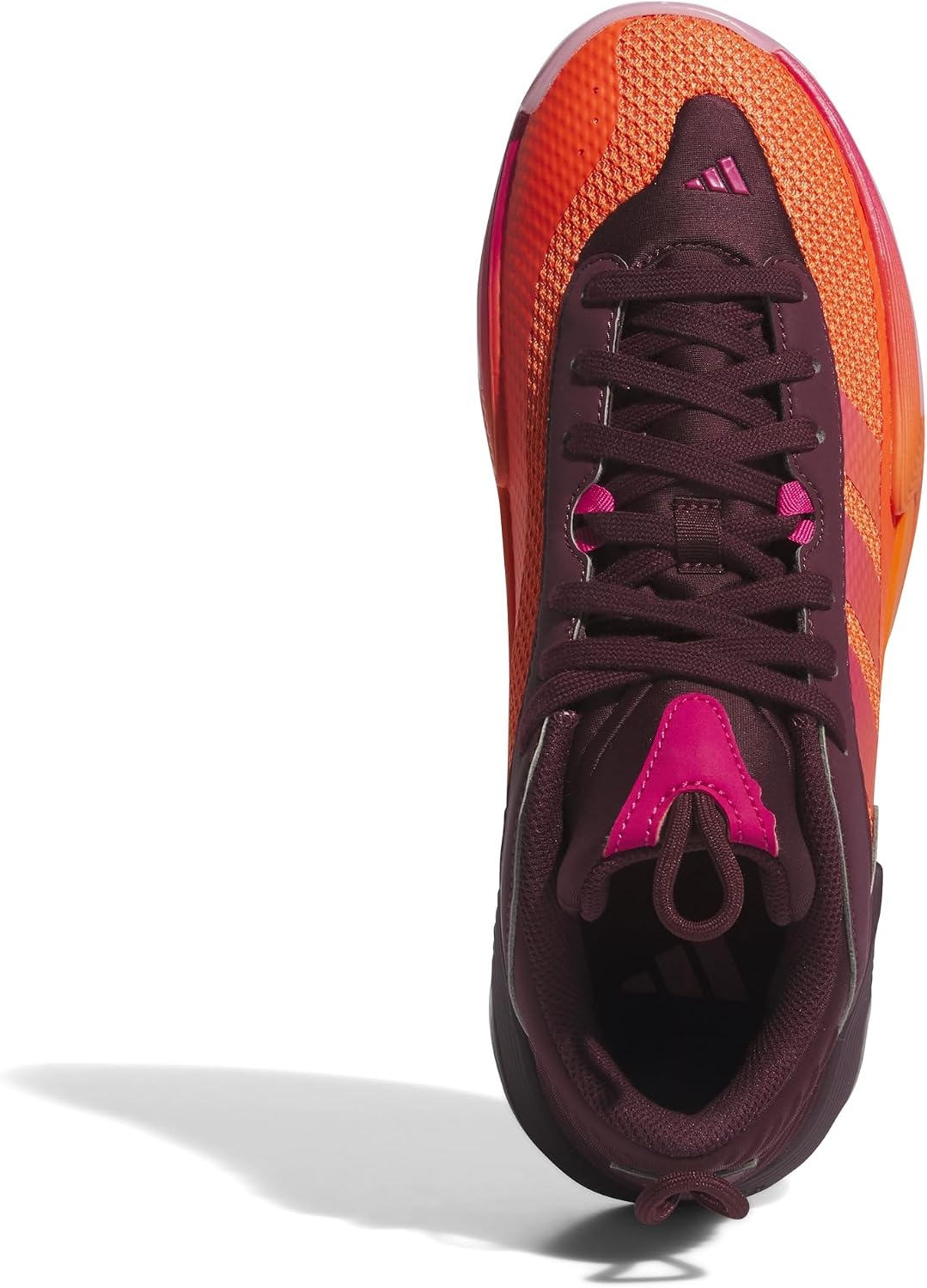 image:imageadidas Womens Exhibit Select Mid Trainers Basketball Sneakers Shoes BlackMaroonSemi Impact OrangeSupplier Colour