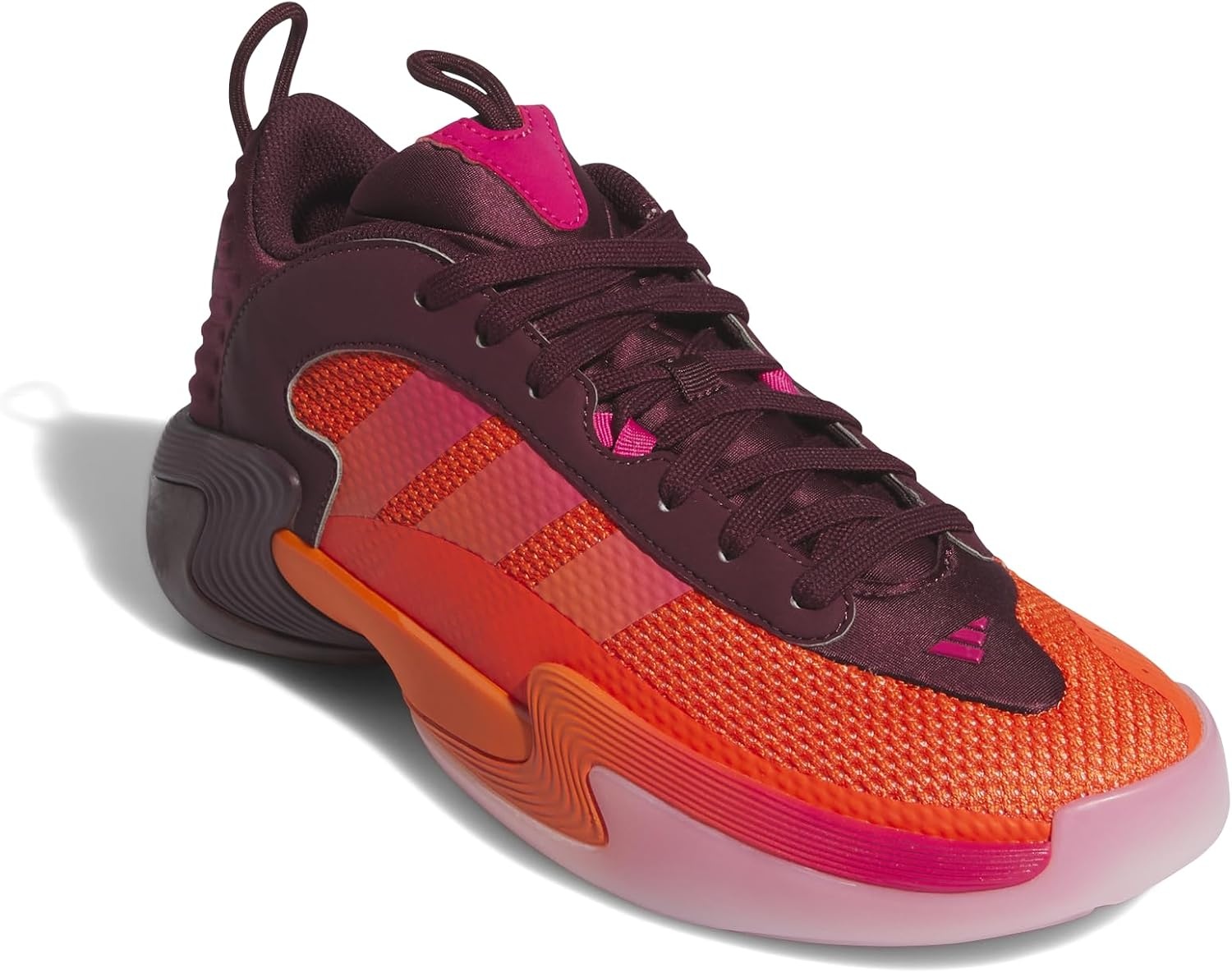 image:imageadidas Womens Exhibit Select Mid Trainers Basketball Sneakers Shoes BlackMaroonSemi Impact OrangeSupplier Colour