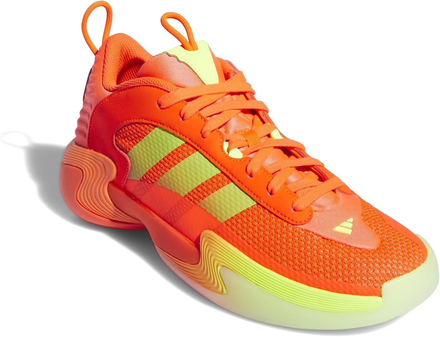image:imageadidas Womens Exhibit Select Mid Trainers Basketball Sneakers Shoes BlackSolar RedLucid LemonLucid Lemon
