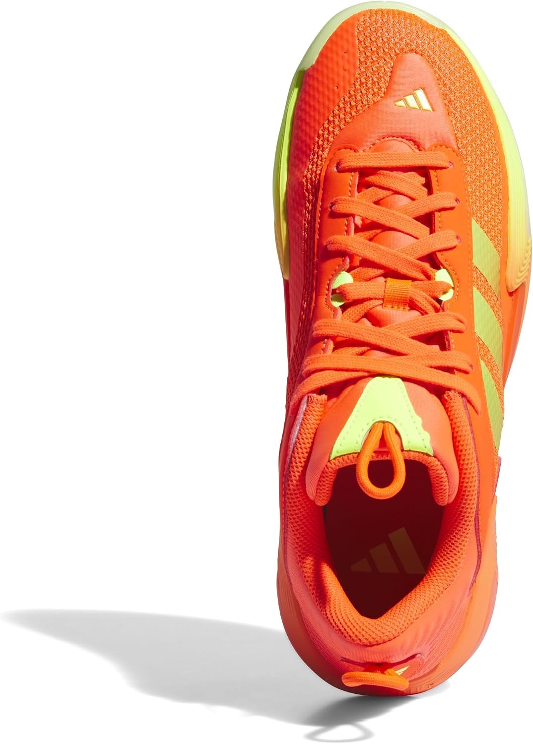 image:imageadidas Womens Exhibit Select Mid Trainers Basketball Sneakers Shoes BlackSolar RedLucid LemonLucid Lemon