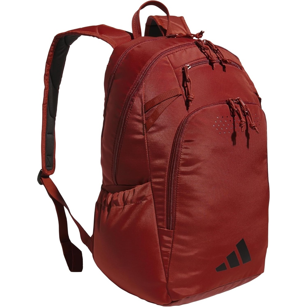 image:imageadidas Defender 5 Backpack Padded 15In Laptop Sleeve WaterBottle Pockets Airs Out Sweaty Shoes Stays Dry On Wet Floors School Gym amp Travel ReadyPreloved Ruby RedBlack