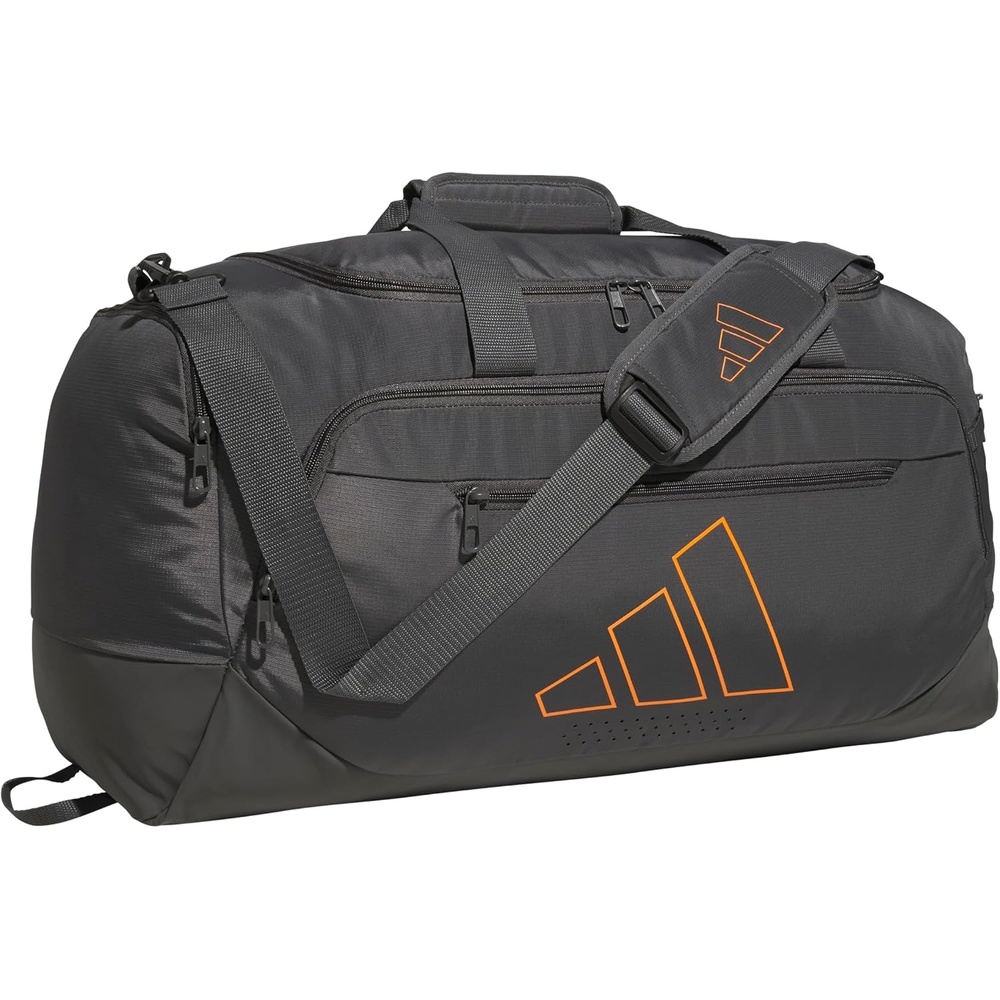 image:imageadidas Defender 5 Duffel Bag for Sports Gym and Travel Team Navy Blue 2 OSFAGrey SixPure OrangeMedium 59L