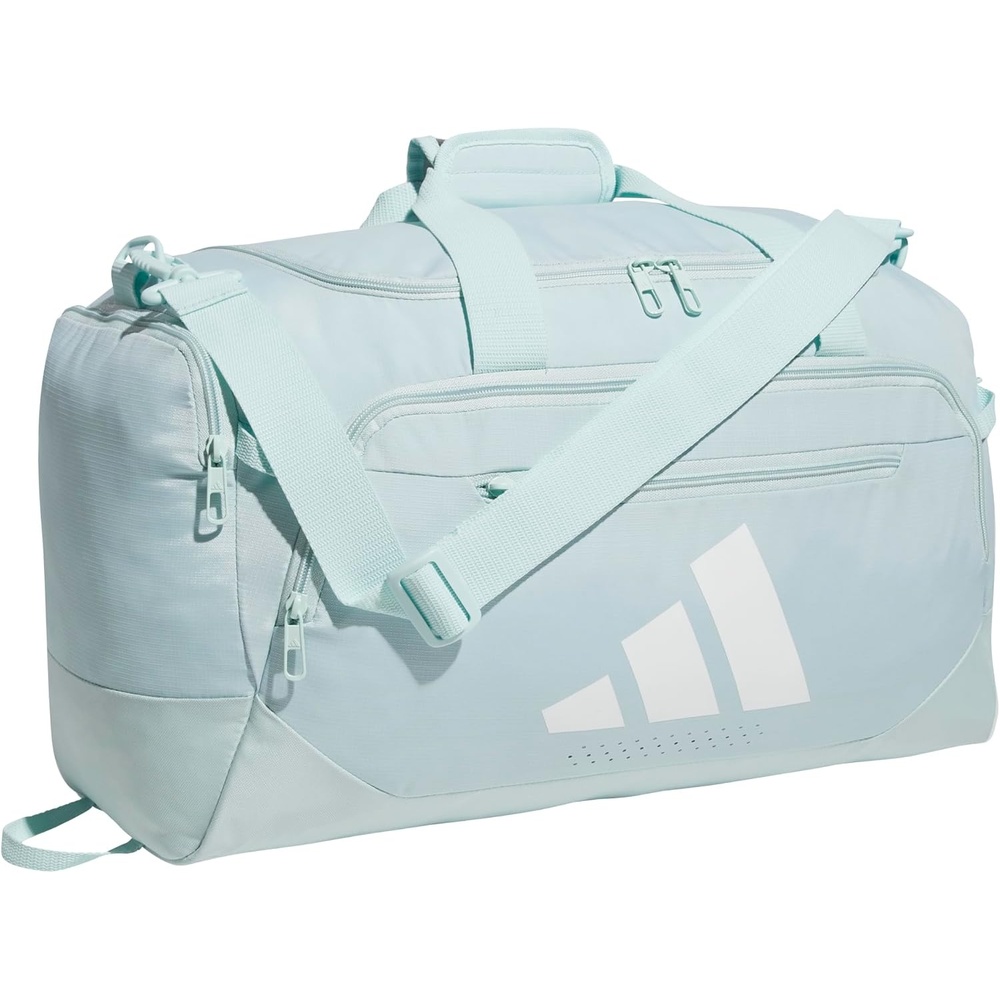 image:imageadidas Defender 5 Duffel Bag for Sports Gym and Travel Team Navy Blue 2 OSFAHalo Mint GreenWhiteSmall 42L