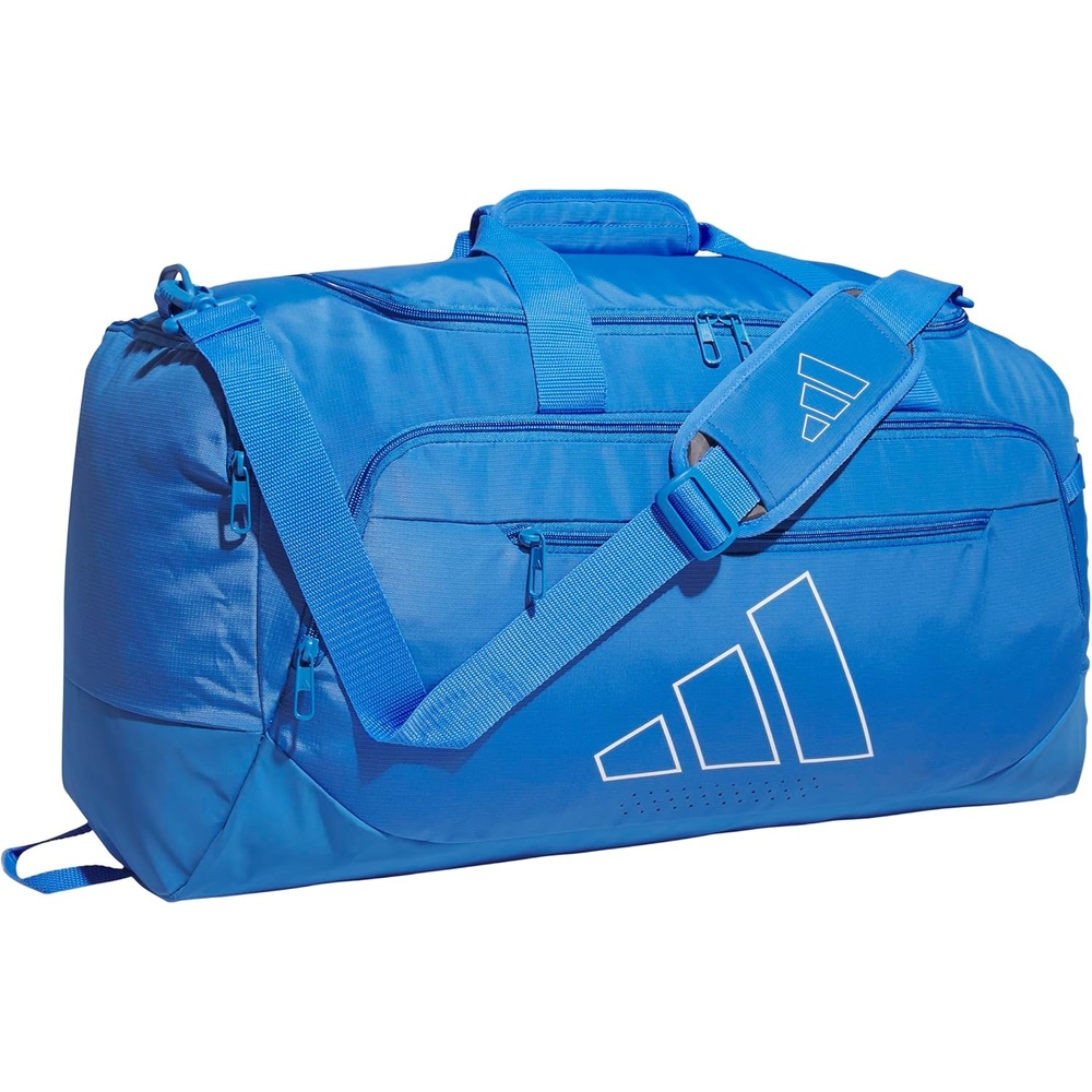 image:imageadidas Defender 5 Duffel Bag for Sports Gym and Travel Team Navy Blue 2 OSFARay BlueWhiteMedium 59L