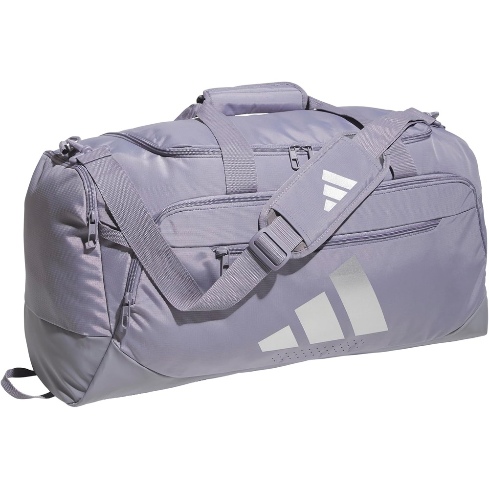 image:imageadidas Defender 5 Duffel Bag for Sports Gym and Travel Team Navy Blue 2 OSFASlate GreySilver MetallicMedium 59L