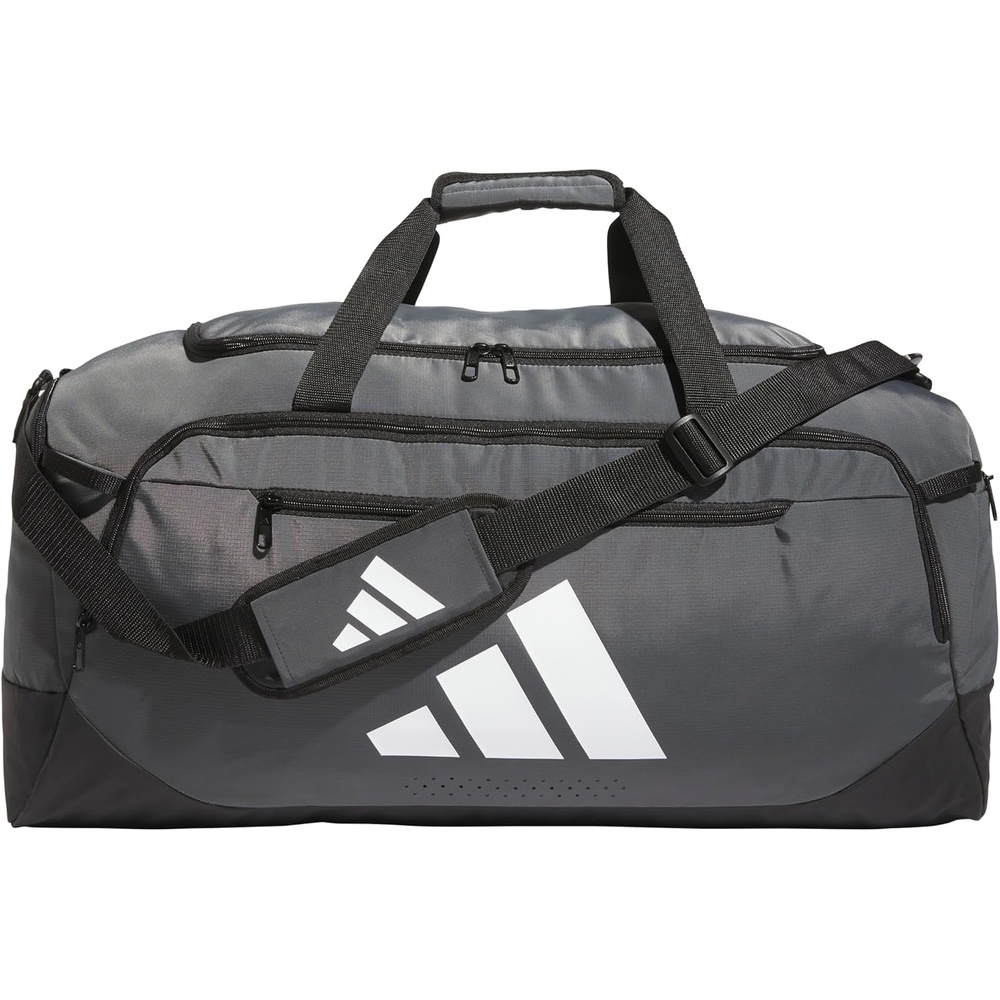 image:imageadidas Defender 5 Duffel Bag for Sports Gym and Travel Team Navy Blue 2 OSFATeam Dark GreyLarge 100L
