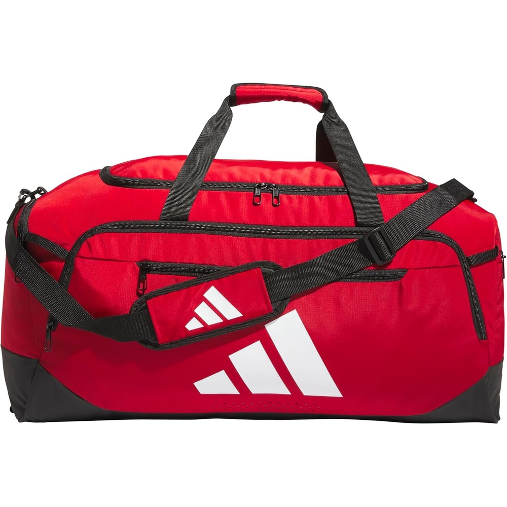 image:imageadidas Defender 5 Duffel Bag for Sports Gym and Travel Team Navy Blue 2 OSFATeam Power Red 2WhiteLarge 100L