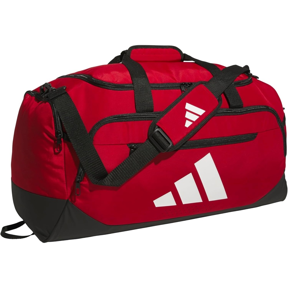image:imageadidas Defender 5 Duffel Bag for Sports Gym and Travel Team Navy Blue 2 OSFATeam Power Red 2WhiteMedium 59L