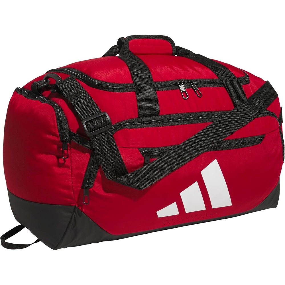 image:imageadidas Defender 5 Duffel Bag for Sports Gym and Travel Team Navy Blue 2 OSFATeam Power Red 2WhiteSmall 42L