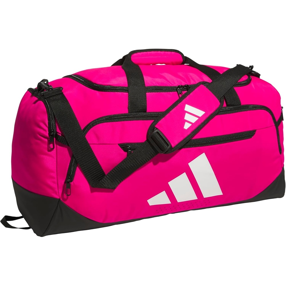 image:imageadidas Defender 5 Duffel Bag for Sports Gym and Travel Team Navy Blue 2 OSFATeam Shock Pink 2Medium 59L