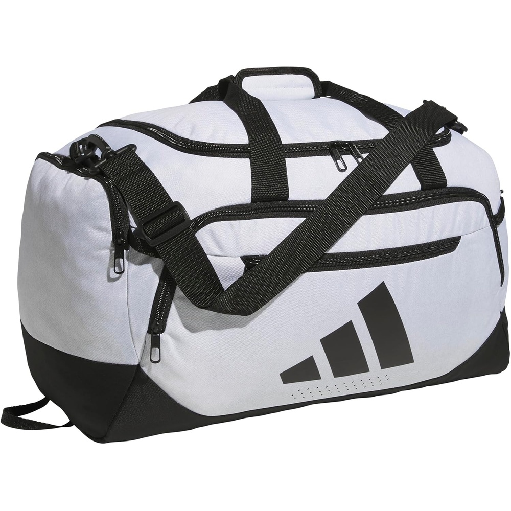 image:imageadidas Defender 5 Duffel Bag for Sports Gym and Travel Team Navy Blue 2 OSFATwill WhiteBlackSmall 42L
