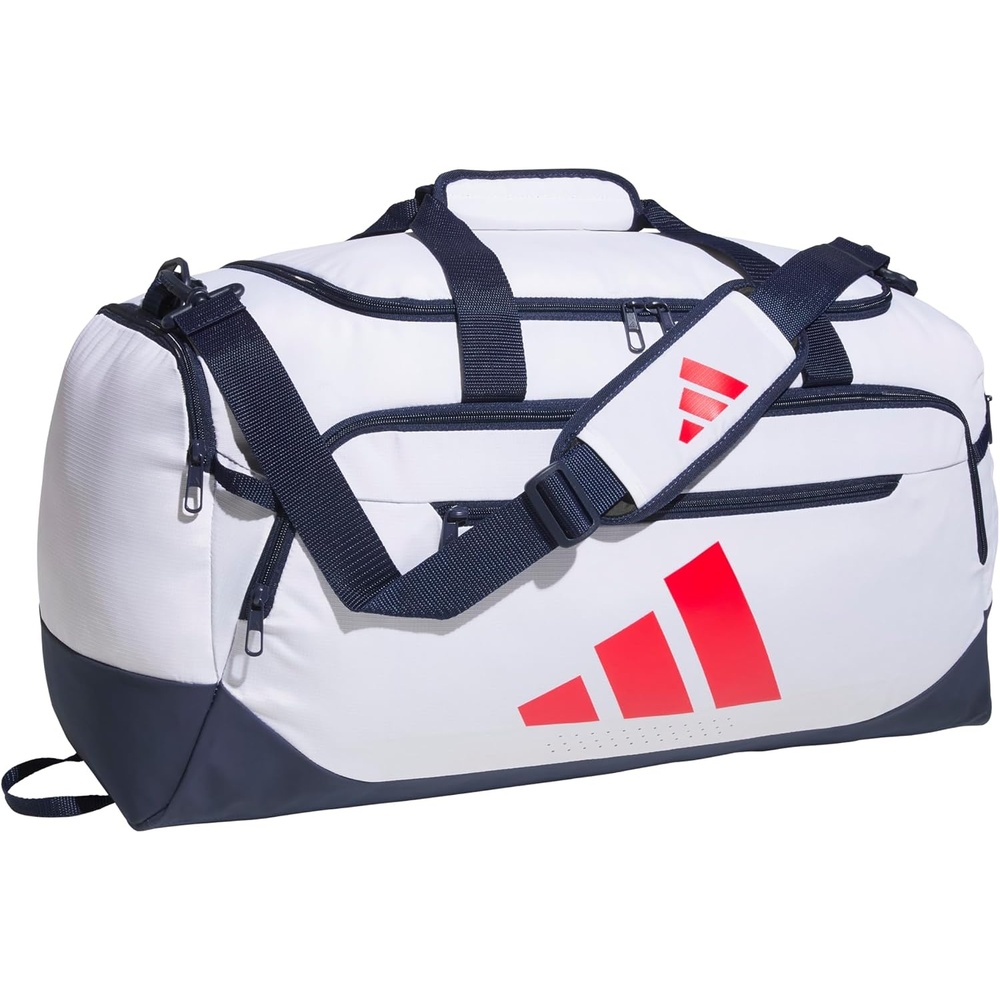 image:imageadidas Defender 5 Duffel Bag for Sports Gym and Travel Team Navy Blue 2 OSFAWhiteNight IndigoPure Ruby RedMedium 59L