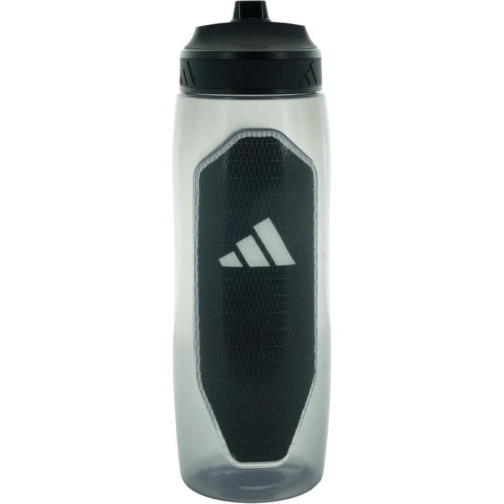 image:imageadidas Defender Squeeze Water Bottle 34 oz 1L Locking Sport CapBlackWhite
