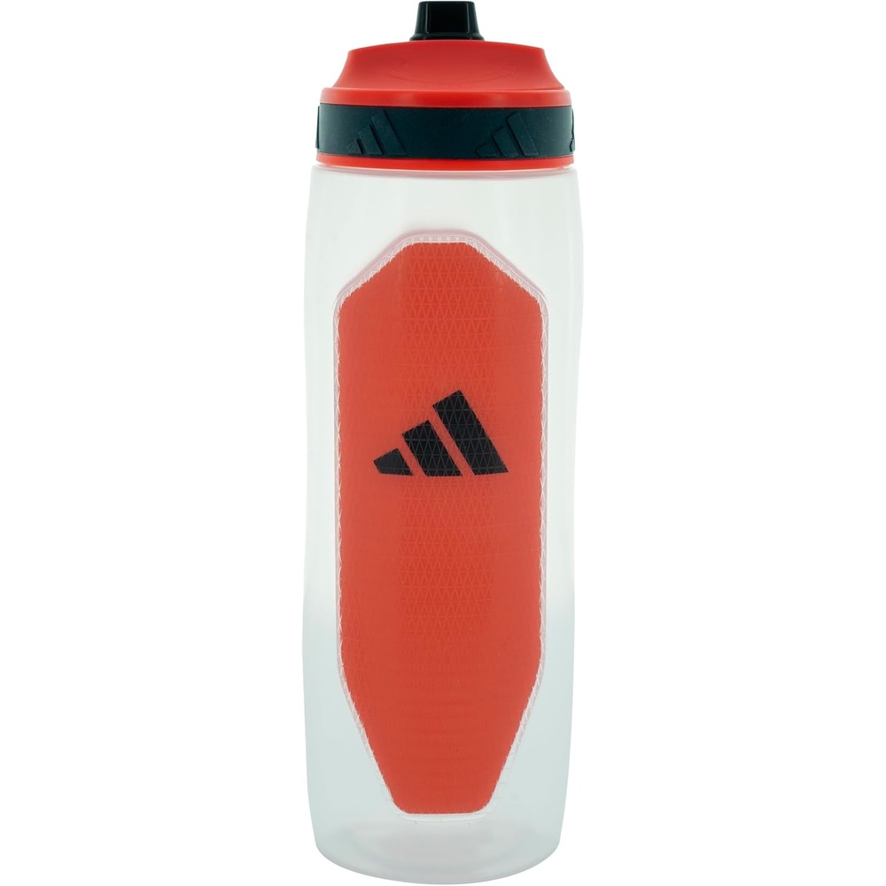 image:imageadidas Defender Squeeze Water Bottle 34 oz 1L Locking Sport CapSolar RedBlack