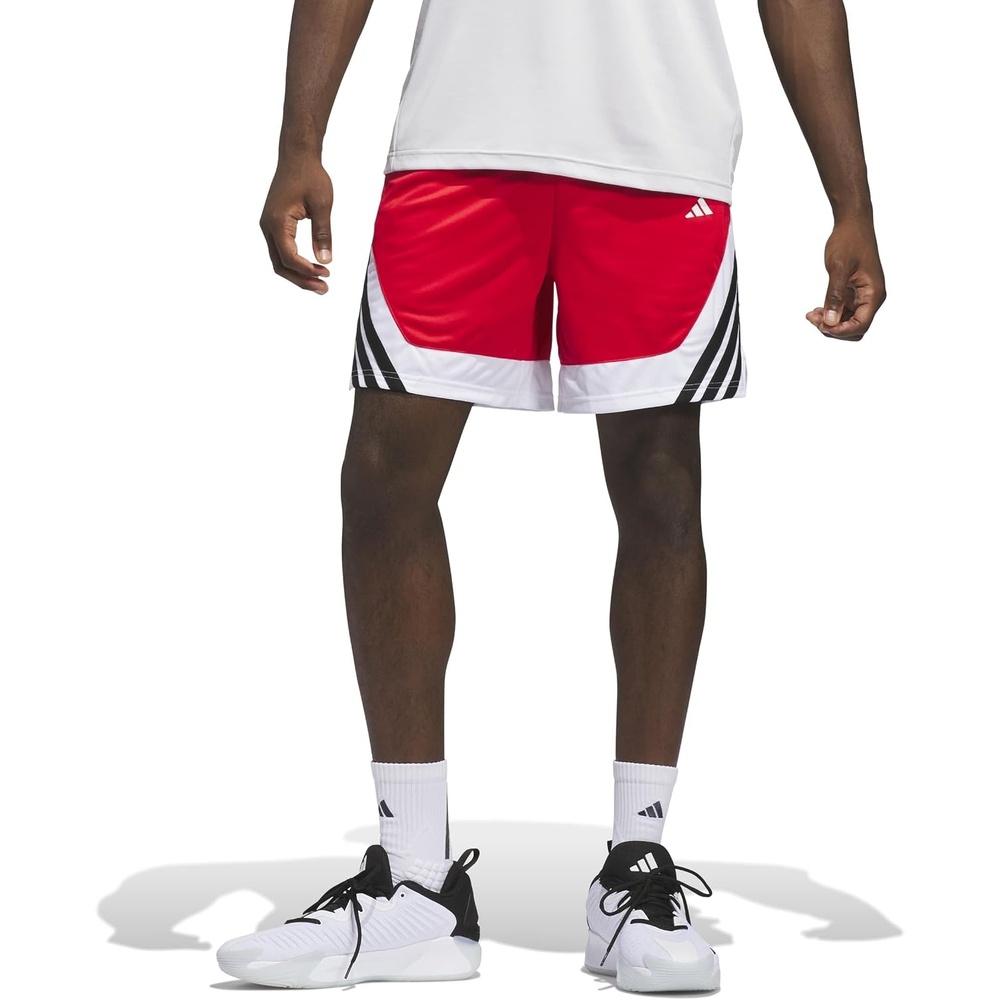 image:imageadidas Mens Basketball Legends 3Stripes Tank TopDash GreyPure Ruby