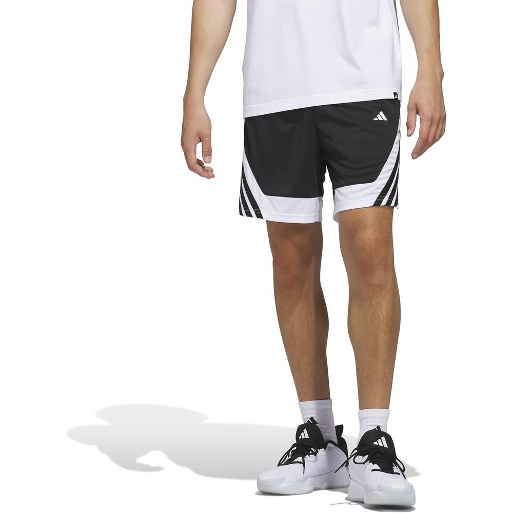 image:imageadidas Mens Pro Motion Basketball ShortsBlackWhite