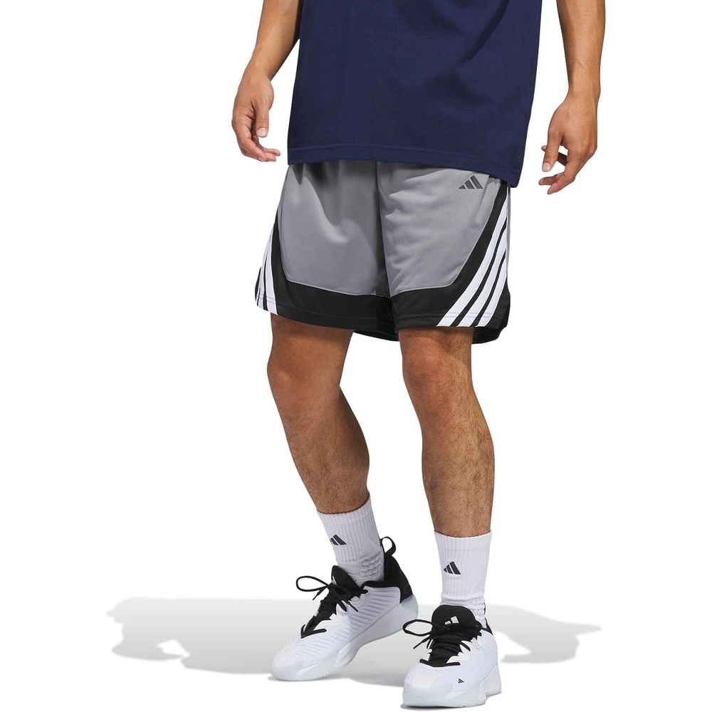 image:imageadidas Mens Pro Motion Basketball ShortsGreyBlack